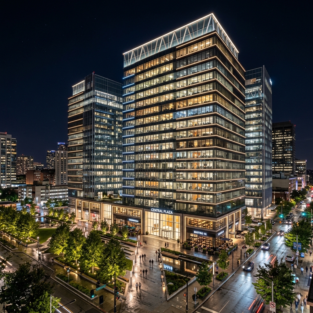 Completed Glass Commercial Complex