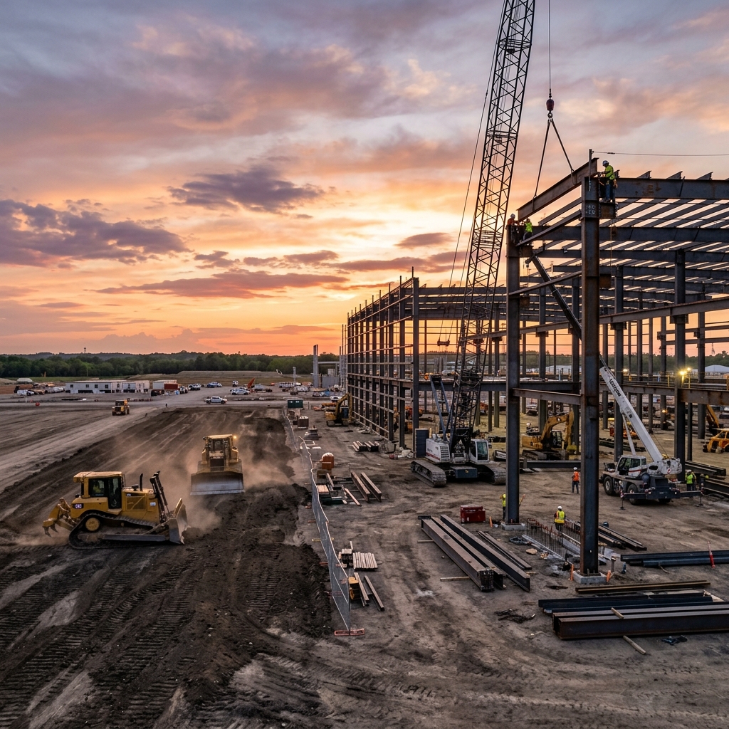 Industrial Site Prep - Early Grading