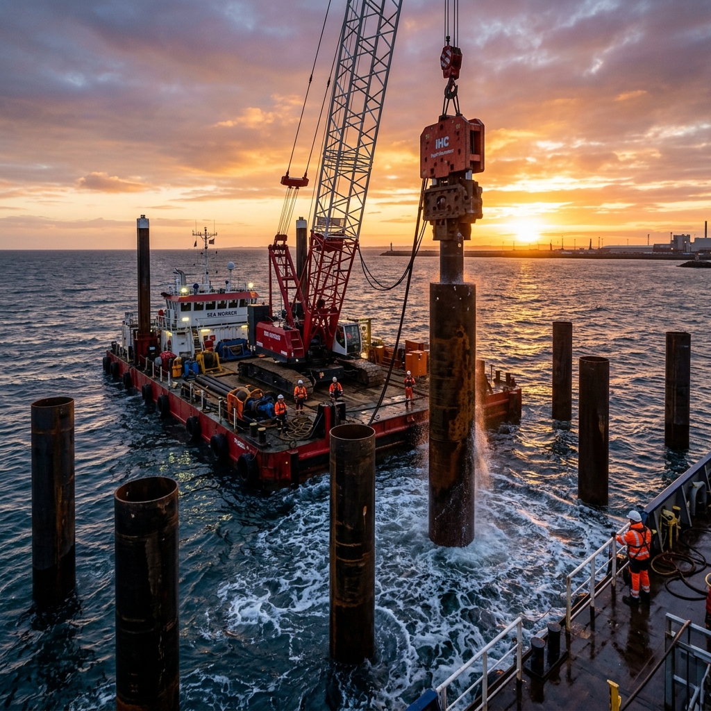 Marine Jetty - Pile Driving Phase